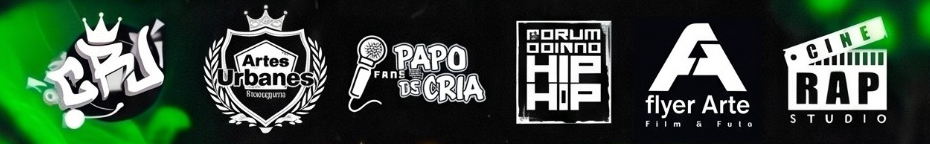 Logos originais do rodapé do Festival Rapmania